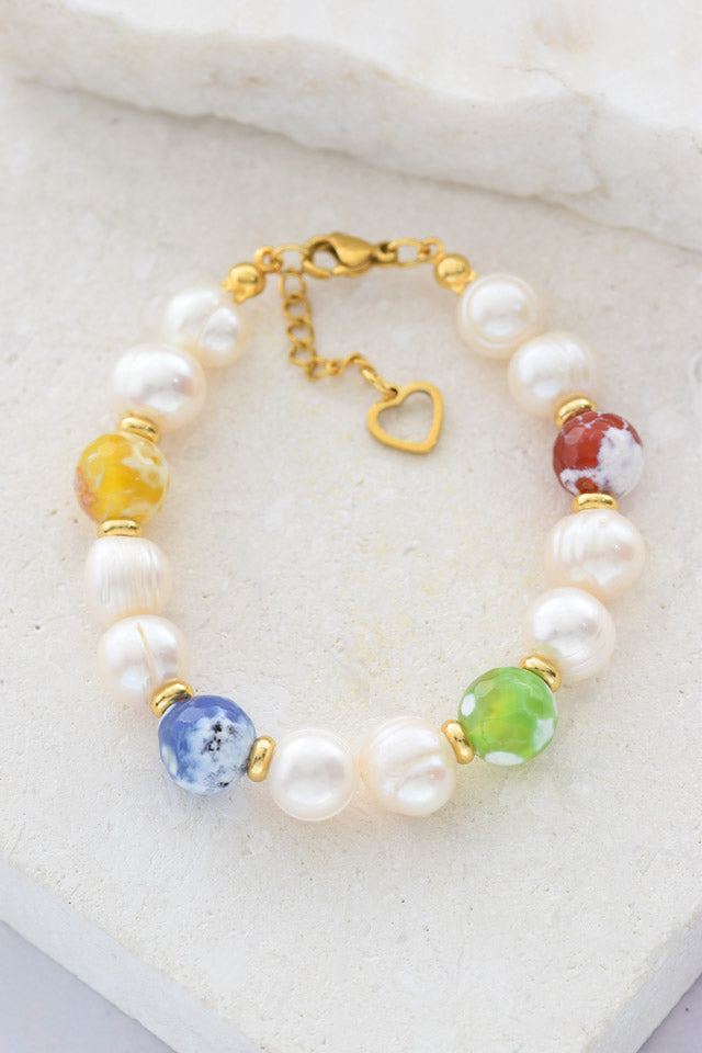 Pulsera ágatas colores