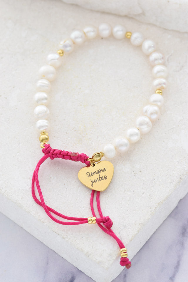 Pulsera perlas siempre juntas