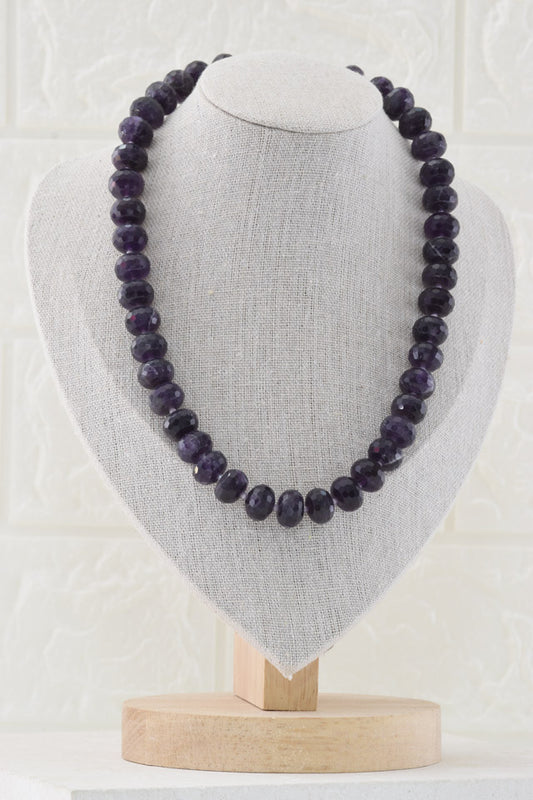 Collar Amatista Facetada