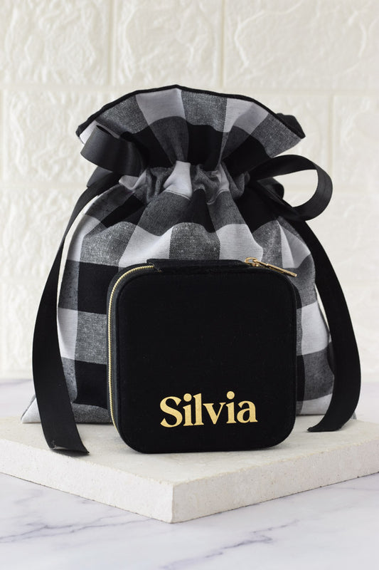 Joyero personalizado negro
