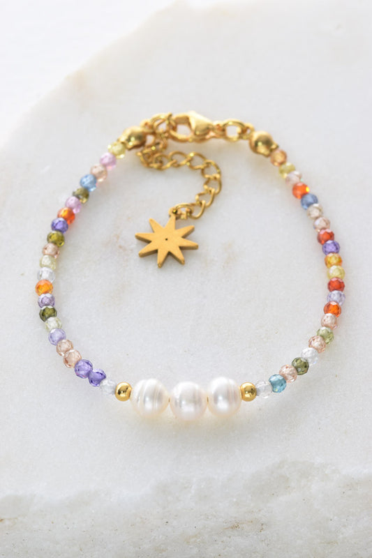 Pulsera circonitas multicolor