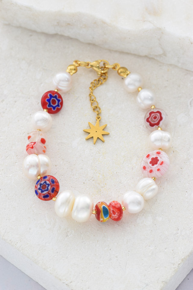Pulsera murrina roja
