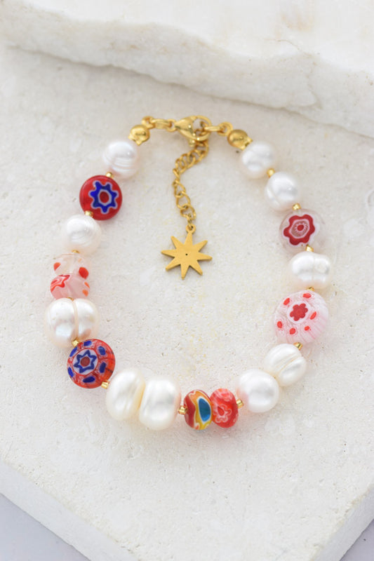 Pulsera murrina roja