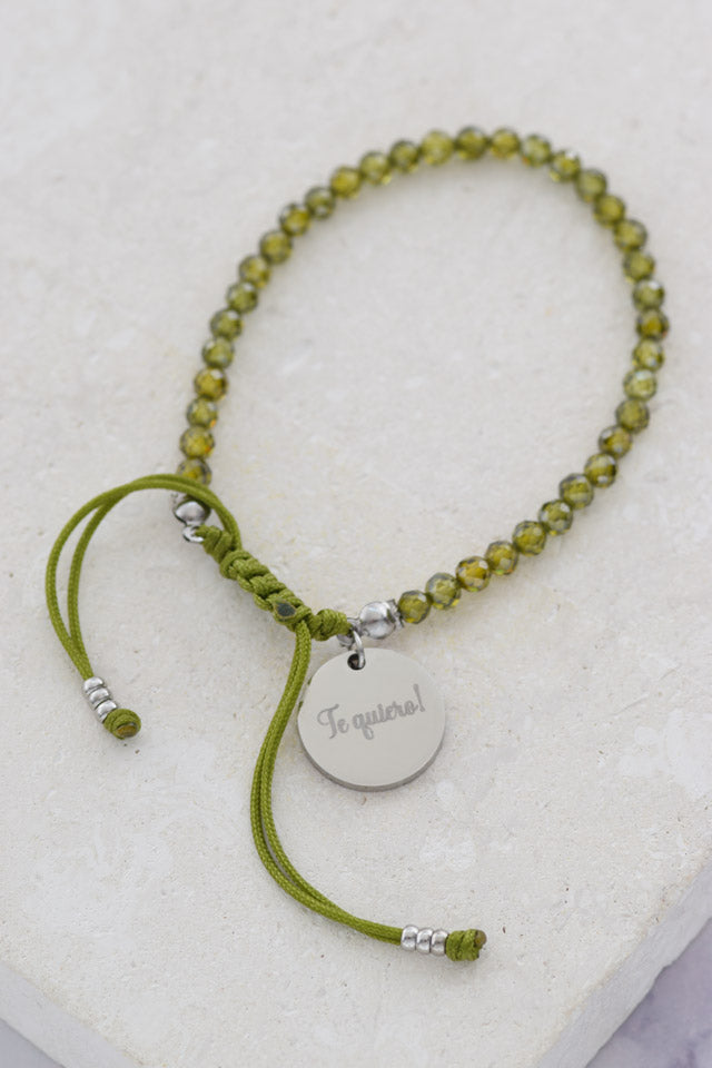 Pulsera personalizada verde oliva
