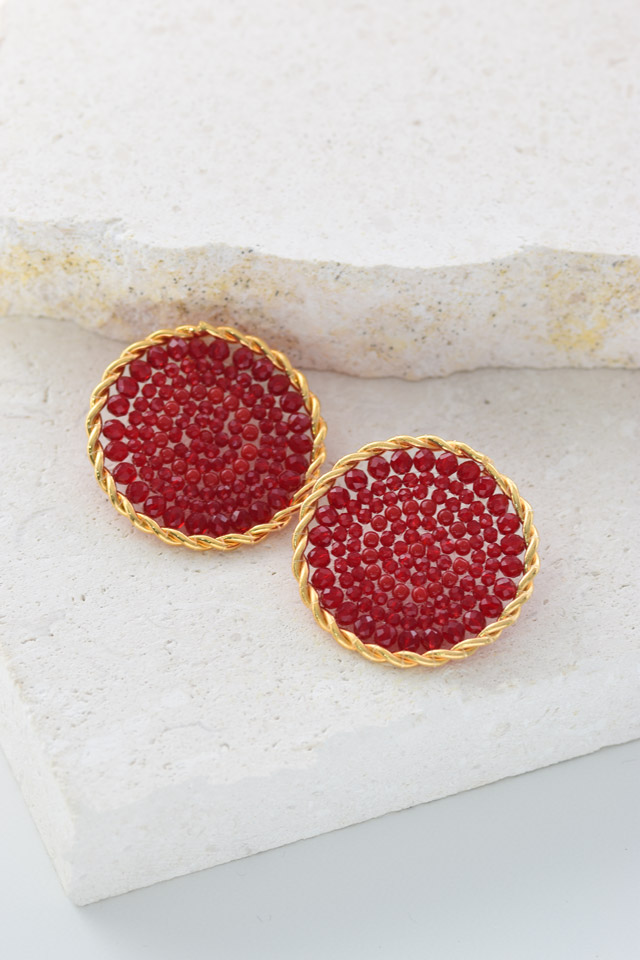 Pendientes tejidos a mano