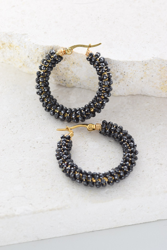 Pendientes aro circonitas