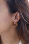 pendientes-marron-tejido-a-mano