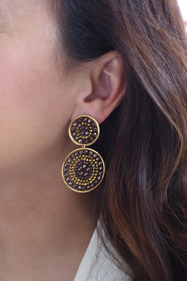 Pendientes tejidos a mano