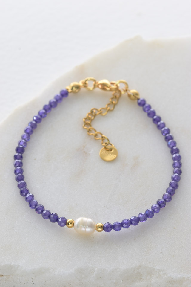 Pulsera circonitas lavanda