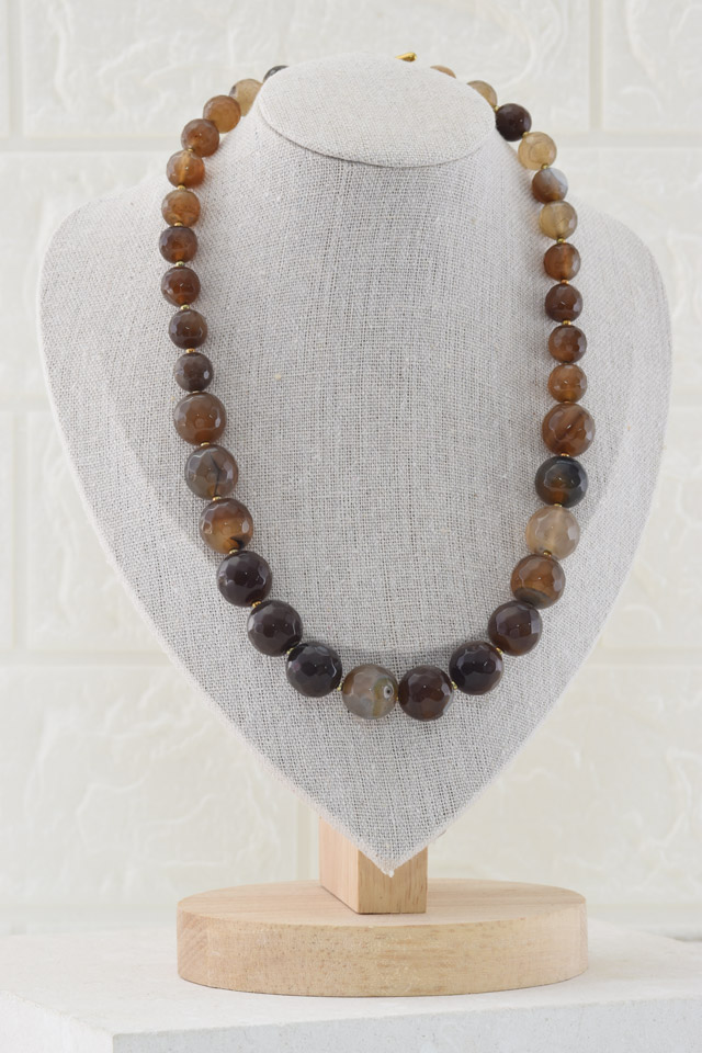 Collar Ágatas Marrón