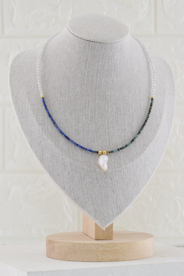 Collar Turquesas y Lapislázulis